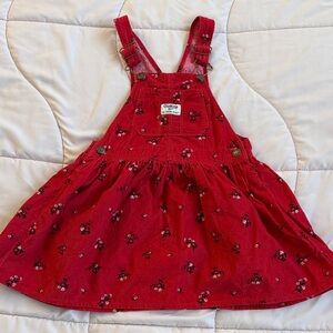 OshKosh B'gosh Red Floral Kids Casual Dress